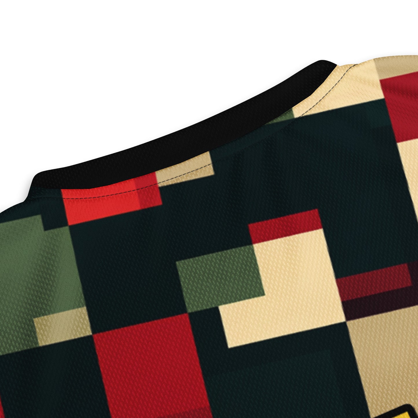 قميص كرة قدم إماراتي برسومات بكسل فنية مع ظباء عربية