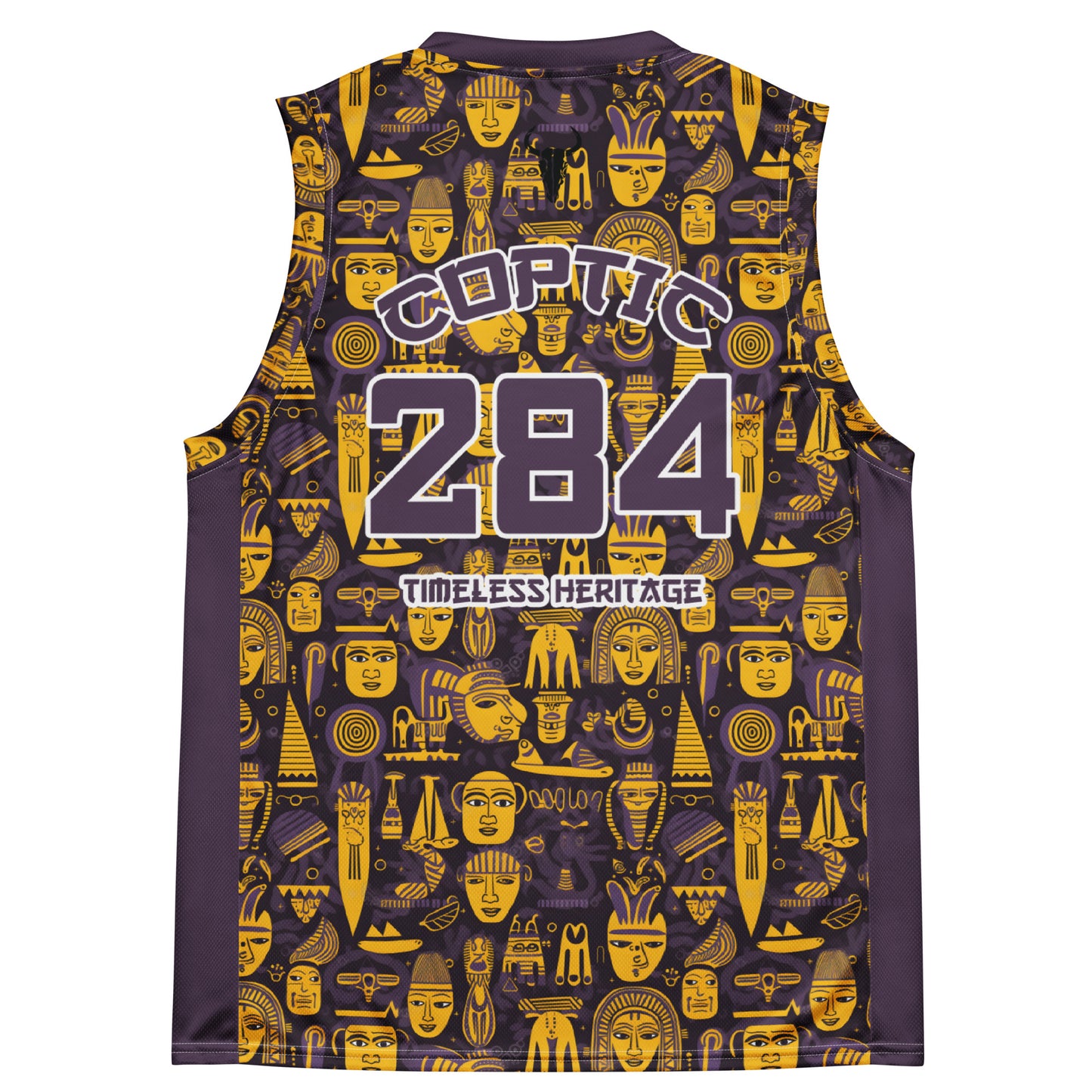 Egyptian Coptic Heritage Basketball Jersey - Embracing Tradition Recycled unisex basketball jersey