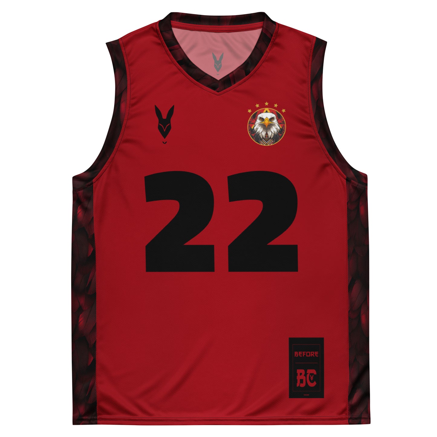 Bold Red & Black Streetwear Basketball Jersey - Perfect for Egyptian Sports Fans