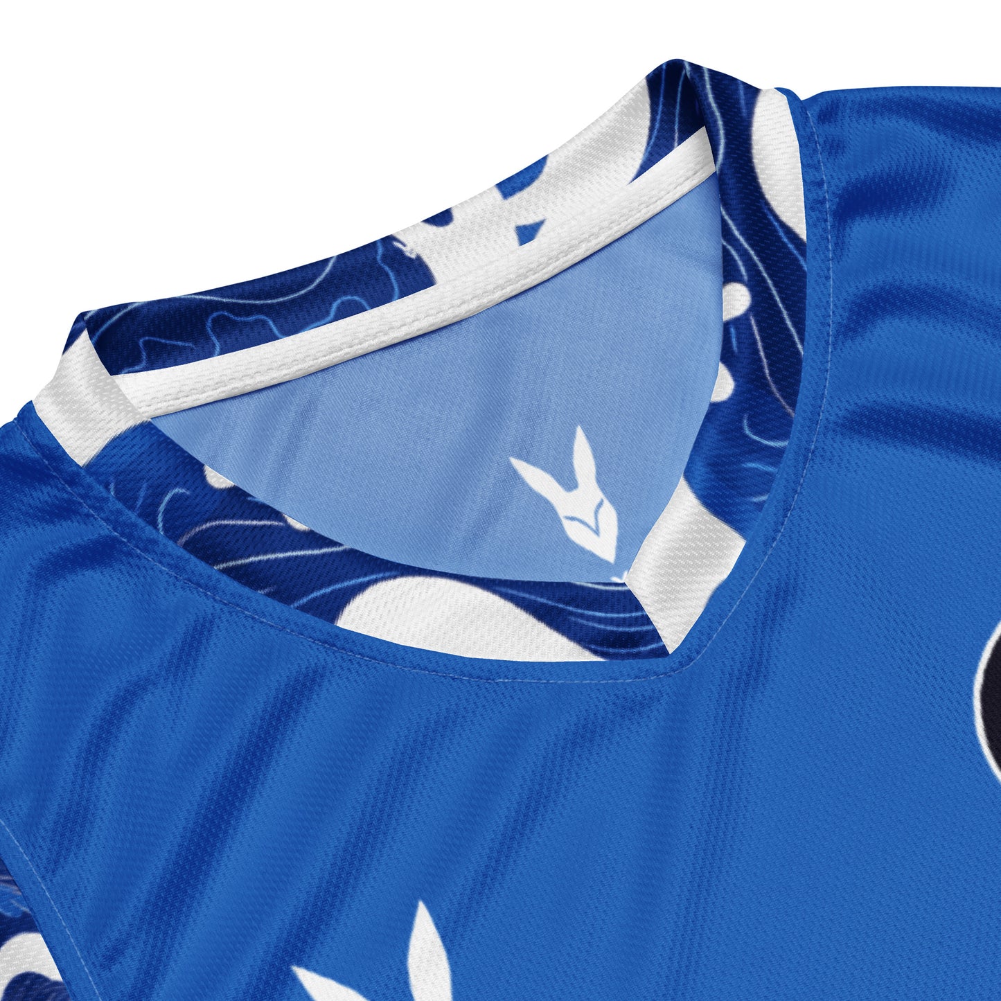 Bold Blue & White Basketball Jersey - Inspired by Saudi Streetwear Culture