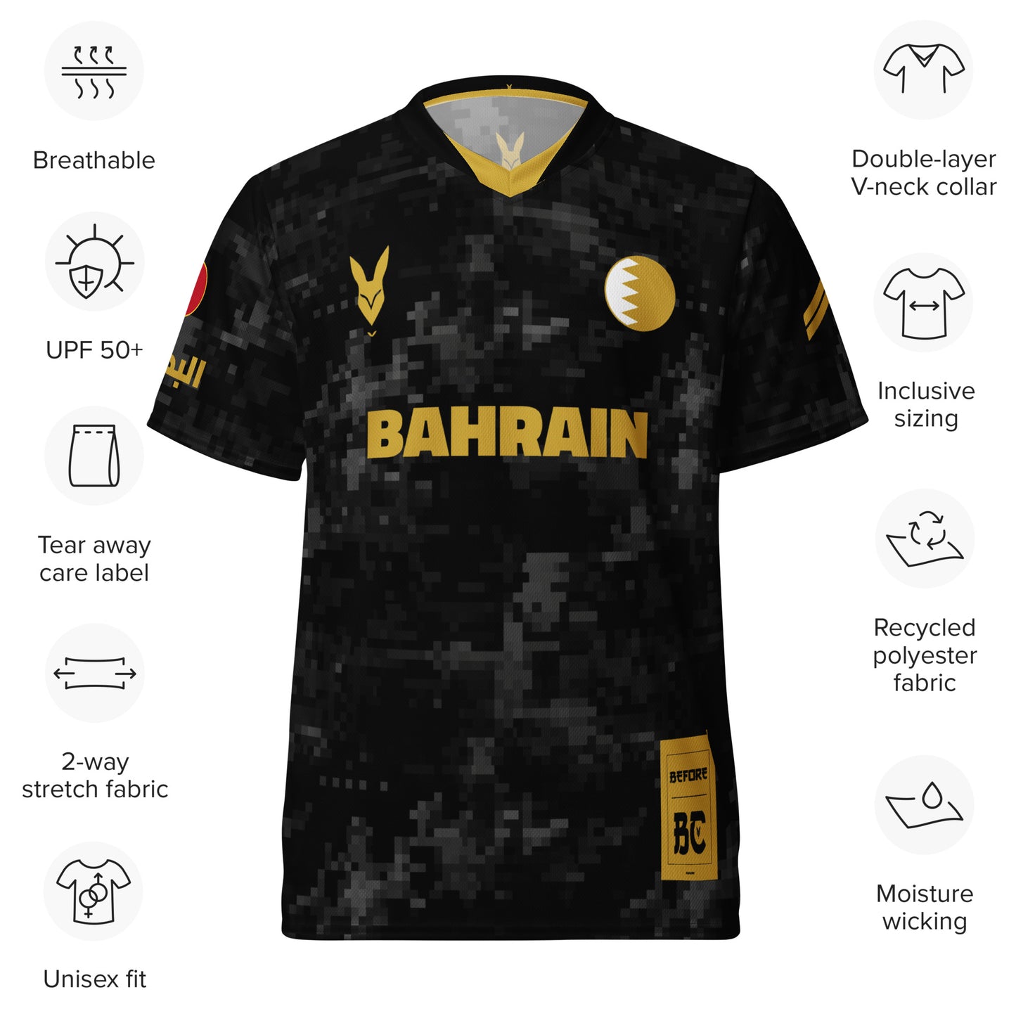 Bahrain Camo Heritage Football Jersey by Before BC