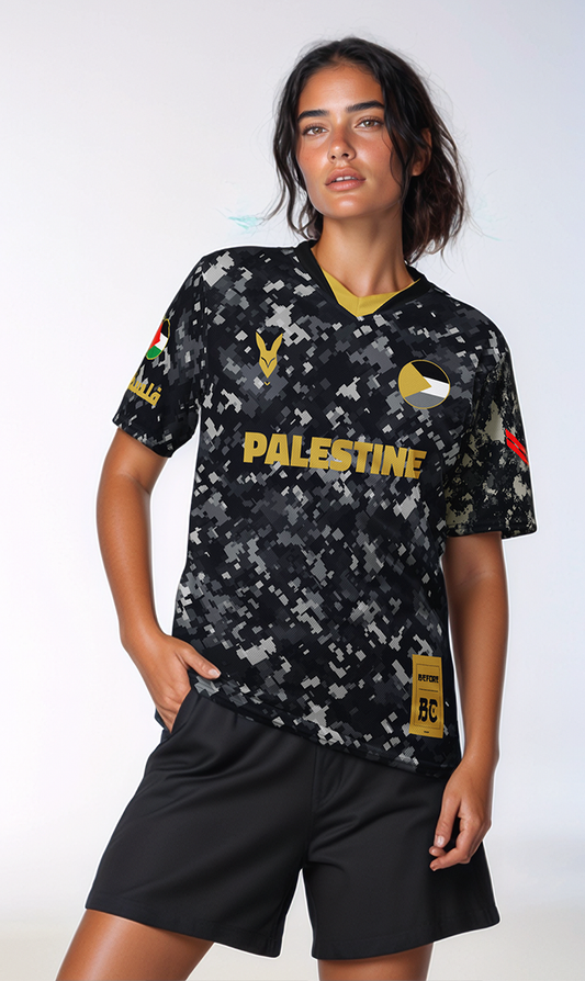 Palestine Camo Heritage Football Jersey by Before BC