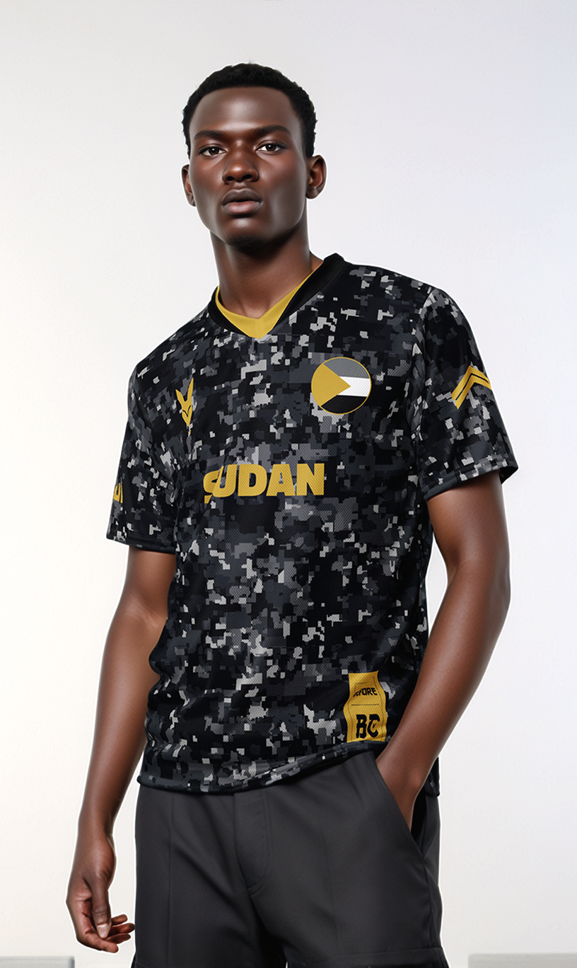 Sudan Camo Heritage Football Jersey by Before BC